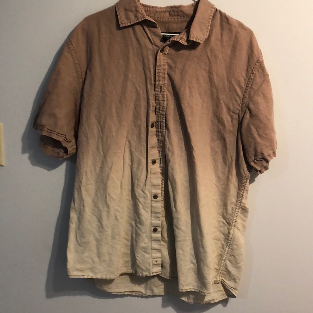 Button down tie dye shirt